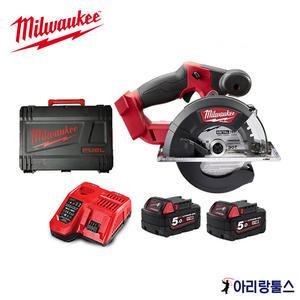밀워키M18FMCS-502X 금속용원형톱(배터리2개 5.0Ah) 165mm