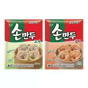 해태제과 고향만두 손만두고기 김치손만두 810g 2개 세트