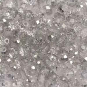 C92 투톤론델비즈 스노우실버1mm 2mm 3mm C75컬러 원석 구슬 공예 악세사리 반지 재료 팔찌만들기