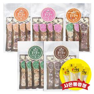 헬로도기 참좋은간식 꼬치꼬치 북어 4P 5종 (소/연어/오리/치킨/믹스) (+랜덤간식)
