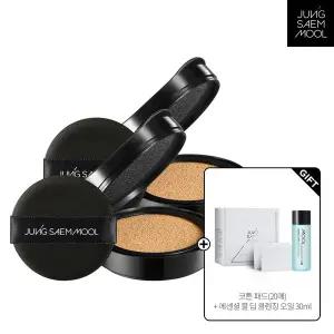 [정샘물](강남점) 에센셜 스킨 누더 쿠션 리필 2개(코튼패드 20매+클렌징오일 30ml)