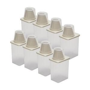 씨밀렉스 뉴컬러 도어 미니 잡곡통, 아이보리, 950ml, 8개