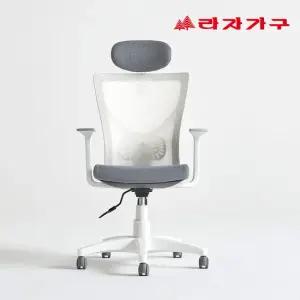 라자가구 100 국내제작 에어라인 유연한 헤드형 에어메쉬 사무실 회의실 컴퓨터 학생 책상 의자