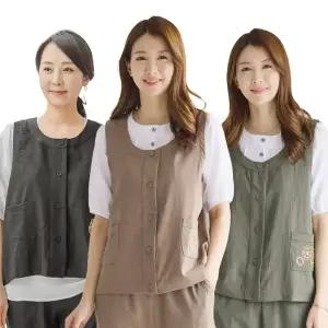 이브바바 중년여성 여름 엄마옷 쿨 자수 인견조끼 베스트