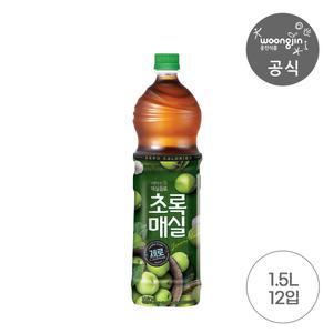 초록매실 제로 1.5L 12개