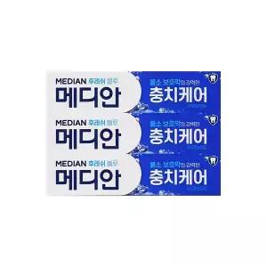 메디안 후레쉬 블루 치약 120g 3입