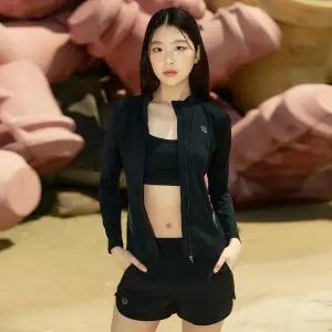 [아레나](대전신세계)여성 비치세트 에센스 레귤러핏 래쉬가드 3PCS 세트 (A5BL1PS06BLK)