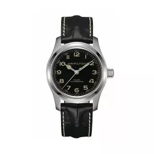 해밀턴 H70605731 카키필드 머피 오토 남성 가죽 42mm