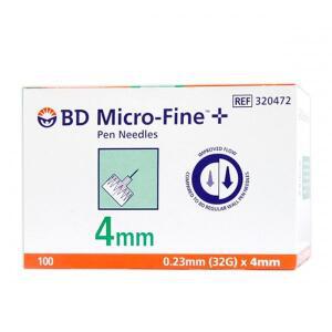 BD 마이크로파인 펜니들 32G 4mm 6mm 100개