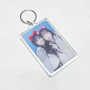 아크릴 투명 증사 최애 사진 액자 키링 직사각 특대형 (WFHDMMN)