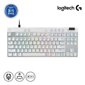 로지텍코리아 공식 G PRO X TKL RAPID 게이밍 키보드/화이트