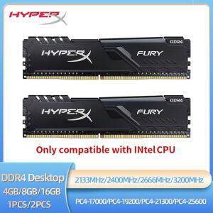 HyperX Fury Memoria 데스크탑 RAM DDR4 8GB 16GB 4GB 3200 2666 2400 2133MHz 1 2V DIMM PC 21300 25600