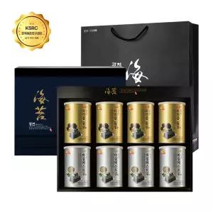 광천 해달음 일품3호 트러플 돌김 바질페스토 재래김 캔김 고급선물세트 8P + 쇼핑백