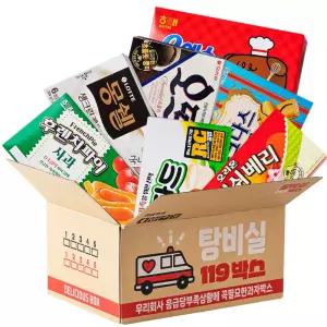 더하모니 119 당충전 사무실 간식 2호 탕비실 대용량과자 간식꾸러미 선물박스