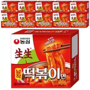 농심 생생 납작떡볶이면 258gx10개