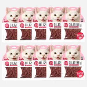 더캣츠 뉴 미니리얼 고양이 육포 간식 오리고기70g x 10개