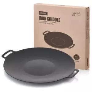 리빙아트 인덕션 아이언 그리들팬40cm가방/손잡이포함