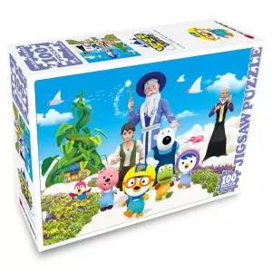 학산문화사 뽀로로 직소퍼즐 100pcs (잭의 모험)/어린이/퍼즐/맞추기/그림/동물/조각/판/놀이/유아/선물/미