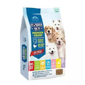 벨버드 프리미엄 챔프 10kg 대형견 진돗개 리트리버 강아지 사료