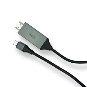 레알 USB3.1 TYPE-C to HDMI 4K MHL 케이블 2M 맥북/C타입/젠더/변환/C젠더/연결