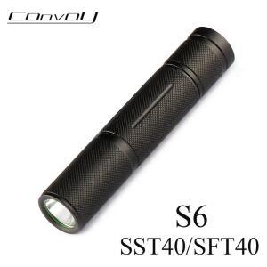 스쿠버 다이빙 손전등 후레쉬 랜턴 Convoy S6 SST40 SFT40 Linterna LED 18650 다이버 캠핑 낚시 Latarka 전술 고출력 미니 램프