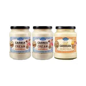 폰타나 카르니아 베이컨&머쉬룸 크림 파스타소스 430g, 2개+라치오 베이컨 까르보나라 파스타소스 430g, 1개