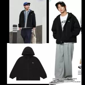 소이 주니어 봄가을옷 남자여자 블랙 윈드 후드점퍼 남여아 초등학생 바람막이 26S0103