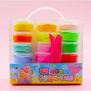 꾸밈 구름 클레이 세트 18색/DIY/공작/도형/학습/모양/상상/선물용/소프트/아동/모형/초등/학생/미술/수업