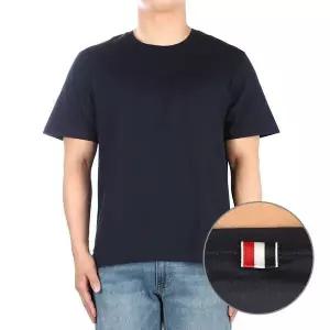 [톰브라운] 사이드 슬릿 릴렉스 핏 티셔츠 네이비 MJS067A 00042 135208898