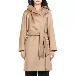 [막스마라] 뉴망 버진 울 후드 코트 카멜 142818872