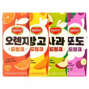 델몬트 (오렌지x8 포도x8 사과x8 망고x8)4종혼합 190mlX32팩