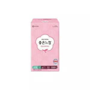좋은느낌 생리대 에어핏쿠션 울트라날개 소형 32개입 1팩