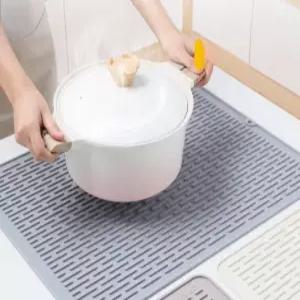단열 받침 오븐 상판 전자레인지 씽크대 깔개 실리콘 미끄럼방지 패드