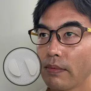 에어 코패드 10P 붙이는 안경코받침 실리콘 투명 안경