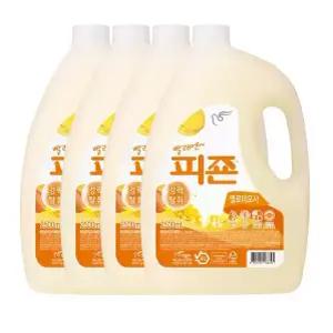 피죤 섬유유연제 2500ml 4개 옐로미모사