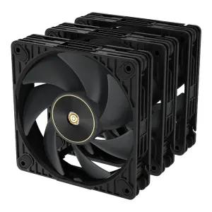 :ASUS ProArt PF120 PWM 대원씨티에스 시스템 케이스 쿨러 (3팩, 블랙)