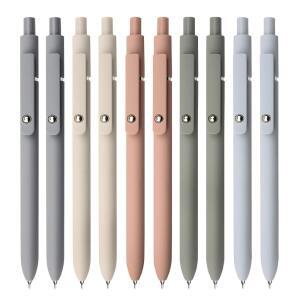 [미국배송] UIXJODO 젤 펜 10PCS 0.5MM 블랙 잉크 섬세한 포인트 매끄러운 필기 고급 시리즈 접이식 일기 노트 필기용 귀여운 오피스 스쿨 용품 여성용 선물 (10PCS 모란디)