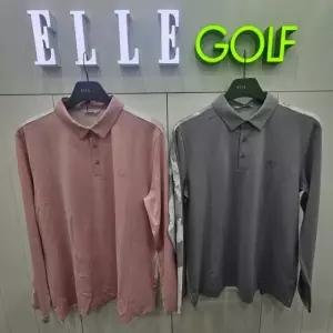 [엘르골프]남성 간절기  시즌패턴 등판배색 폴로티셔츠6J15282_DJ