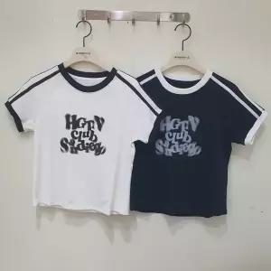 [행텐주니어][모다부평]행텐주니어 배색 테이핑 스포티 반팔티셔츠/14570-131-410-31_BP