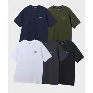 지프 [2PACK] 190g 싱글 에어그램 머슬핏 반팔 티셔츠 (JQ5TSU152BK) 412759