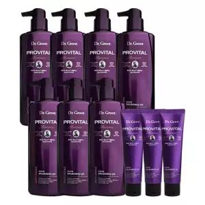 닥터그루트 탈모 샴푸 프로바이탈 두피 안티에이징 힘없는 모발용 샴푸 500ml 7개+100ml 3개