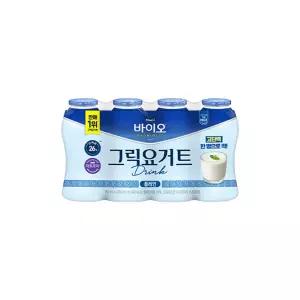 매일바이오 그릭요거트 드링크(150mlX4입) 플레인맛x4개/냉장무배