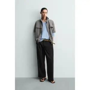 ZARA 하이테크 릴렉스핏 셔츠 - 블루 그레이