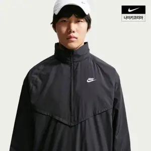 [나이키]윈드러너 남성 경량 하프 집업 재킷 IF3391-010 740782