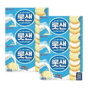롯데 롯샌 파스퇴르 순우유맛 315g 6개