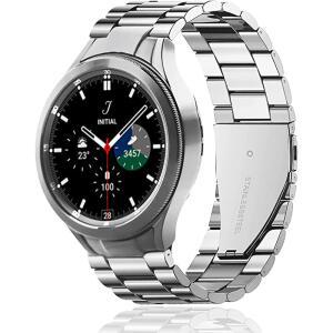 갤럭시 Watch4/5/6/7 용 스테인레스 스틸 스트랩 44mm 40mm 클래식 47mm 43mm 46mm 42mm Pro 간격 없음 금속 팔찌 20mm 밴드