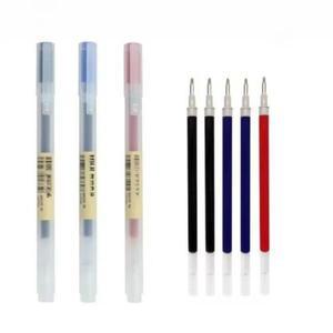 무지MUJI 젤 펜 블랙/레드/블루  리필 0.38/0.5mm  컬러  학교 카와이 문구