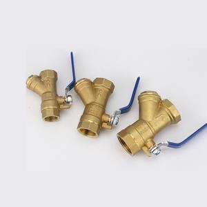 Brass Y Type Strainer Filter Ball Valve BSP Equal Female Thread check Faucet Water inline