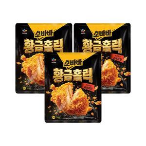 CJ 고메 소바바 황금홀릭 후라이드 순살 치킨 240g, 3개