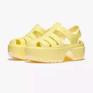 크록스 스톰프 피셔맨 하이샤인 샌들 BUTTERCREAM 국내매장